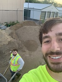 Home we did a spring yard clean up on