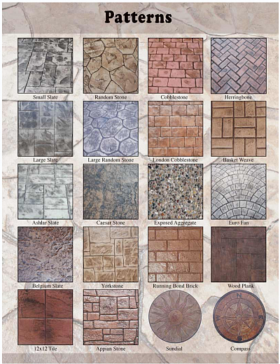 Choose from a wide range of patterns we offer!